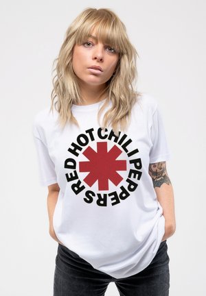 RED HOT CHILI PEPPERS ASTERISK  - Print T-shirt - white