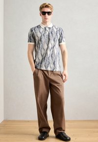 Scotch & Soda MICRO ALLOVER PRINT REGULAR FIT - Polo - navy