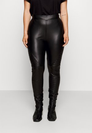 ONLY Curve ONCCOOL BIKER  - Leggings - Hosen - black