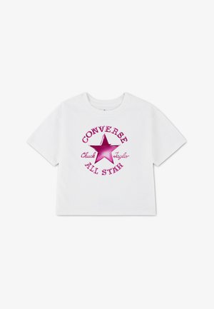 Converse, CHROME BOXY TEE - Μπλουζάκι με στάμπα - vintage white