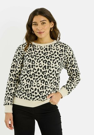 IMPRIMÉ LÉOPARD - Sweatshirt - beige