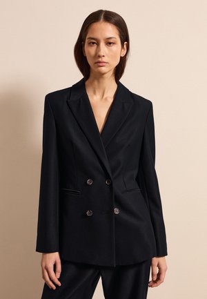 SOLID DOUBLE BREASTED  - Blazer - black
