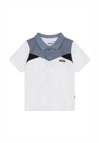 BOSS Kidswear COLOUR BLOCK - Poloshirt - blanc