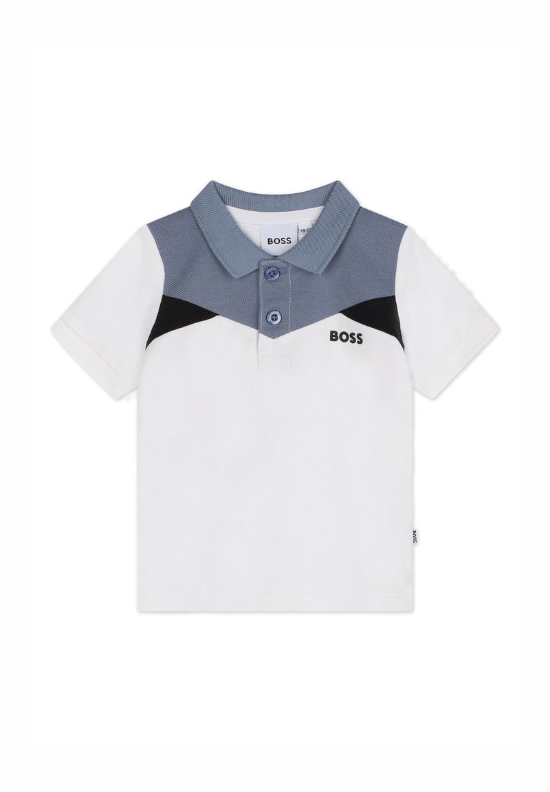 BOSS Kidswear COLOUR BLOCK - Poloshirt - blanc