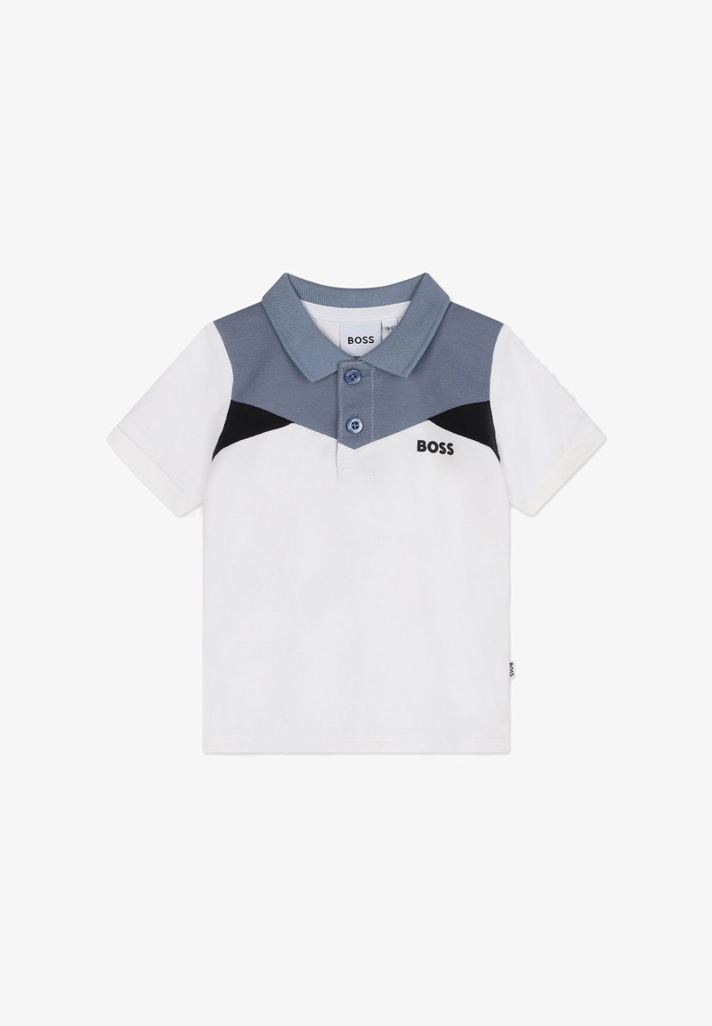 BOSS Kidswear COLOUR BLOCK - Poloshirt - blanc