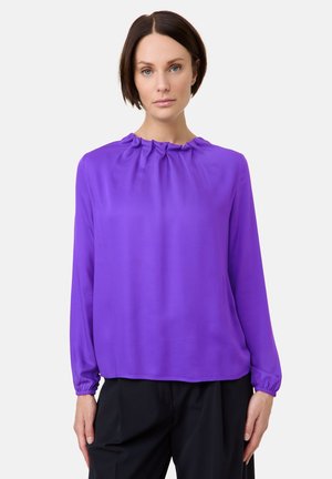 MIT RAFFUNG AM AUSSCHNITT - Bluse - bright violet