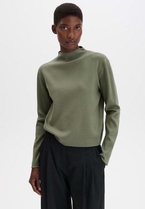 someday., RELAXED FIT FUNNEL NECK - Jumper - artichoke