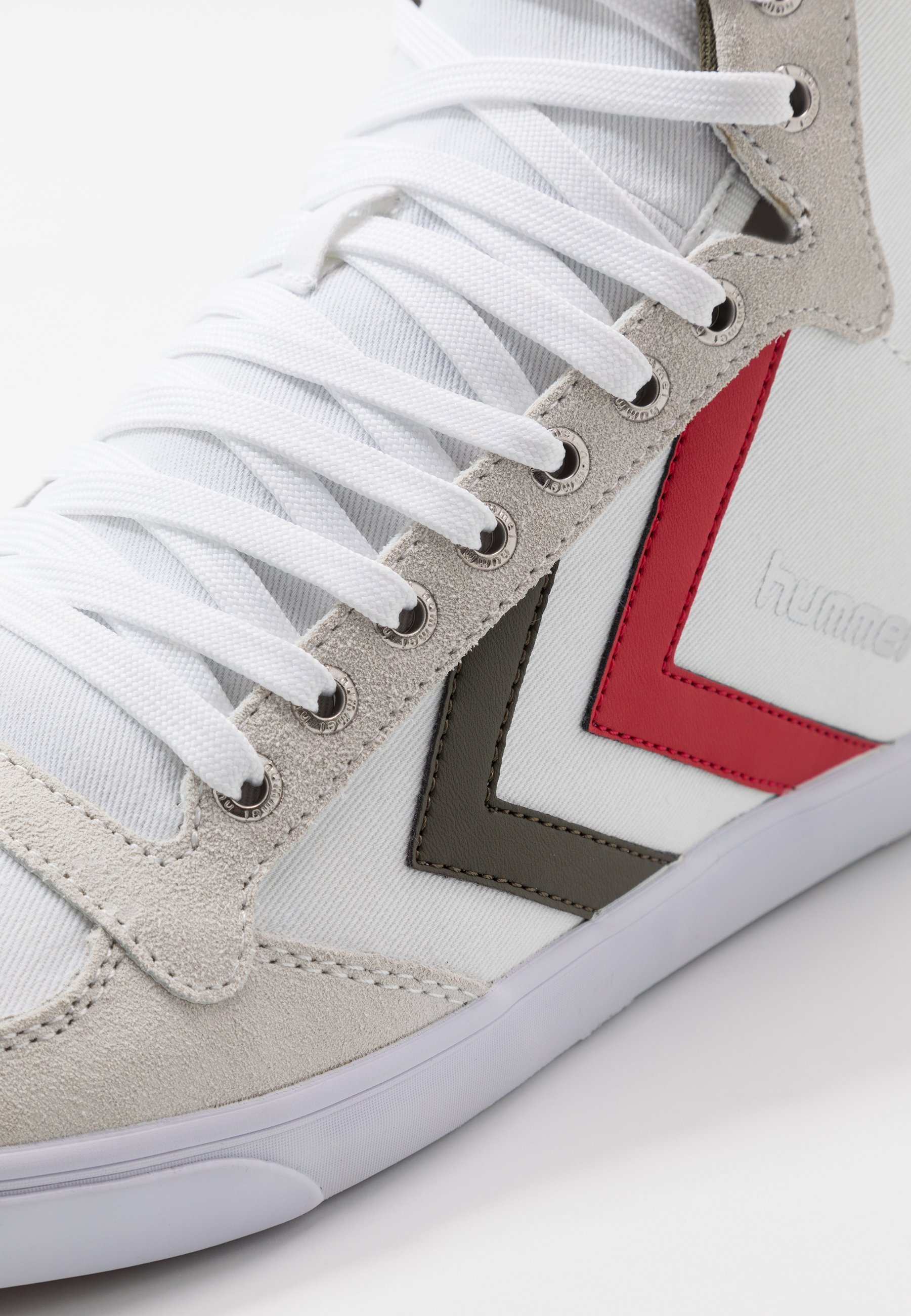Hummel SLIMMER STADIL - High-top trainers - white/green/white -  Zalando.co.uk