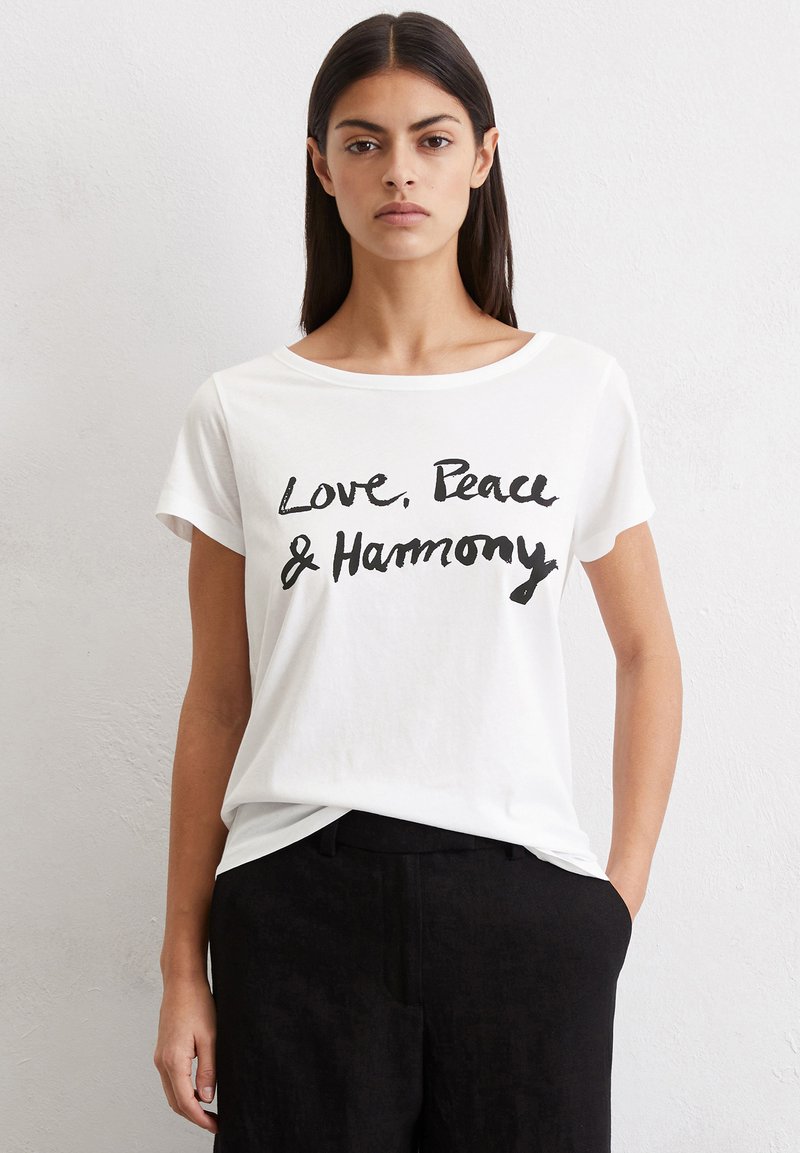 Marc O'Polo REGULAR AUS LEICHTEM SINGLE - T-shirt print - multi