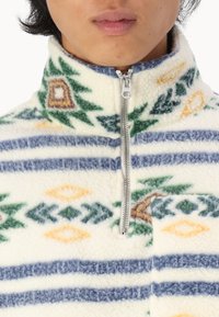 Jack & Jones JORIBIZA HALF ZIP - Polárpulóver - bright white