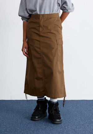 CARGO SKIRT - A-line skjørt - chocolate rinsed