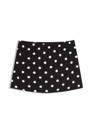 SKORT - A-linjainen hame - black/white