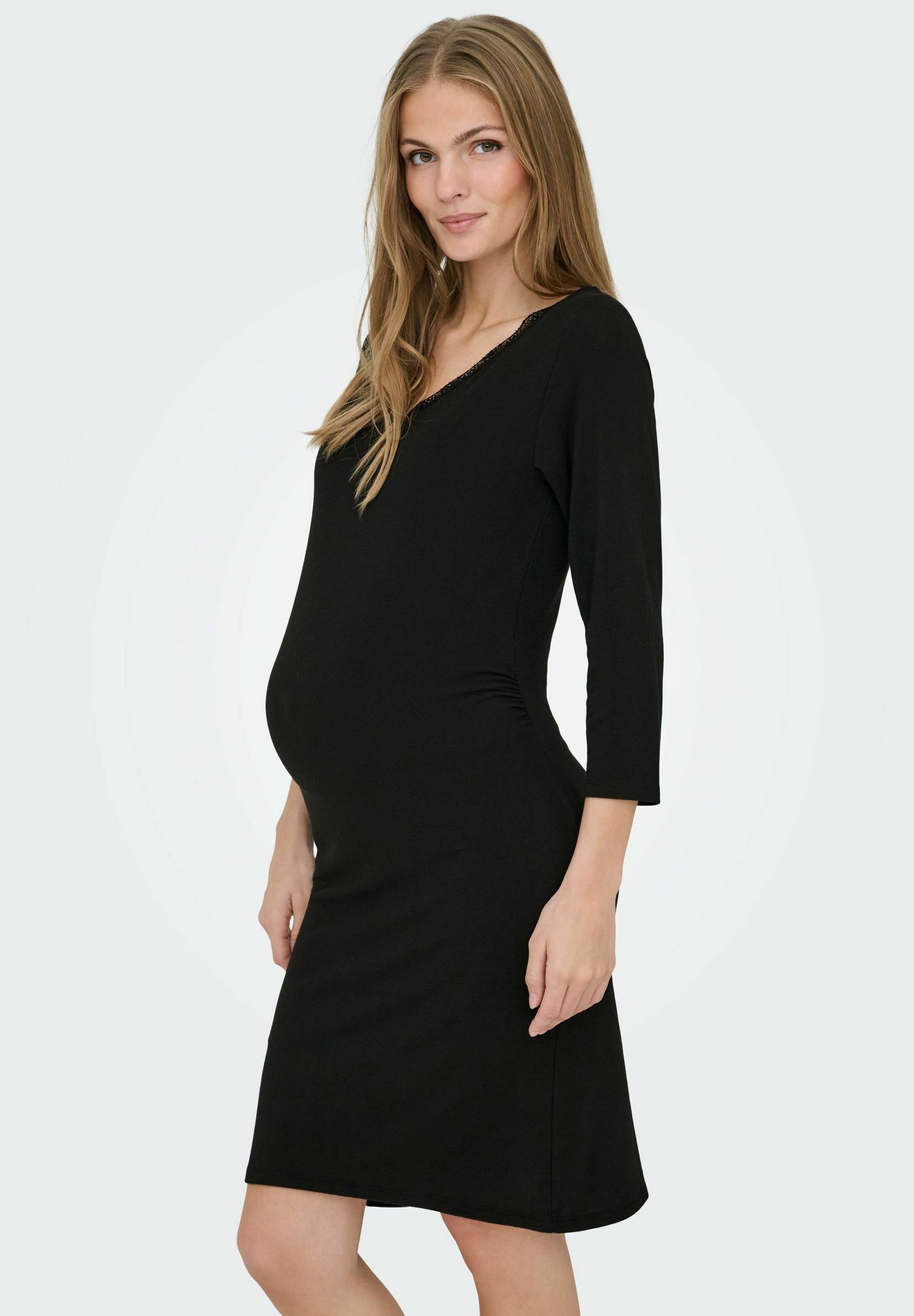 ONLY MATERNITY LOUISE KURZES - Jersey dress - black - Zalando.ie