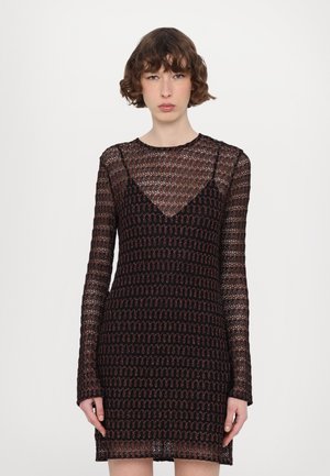 Missoni SHORT DRESS - Jumper dress - rust/black