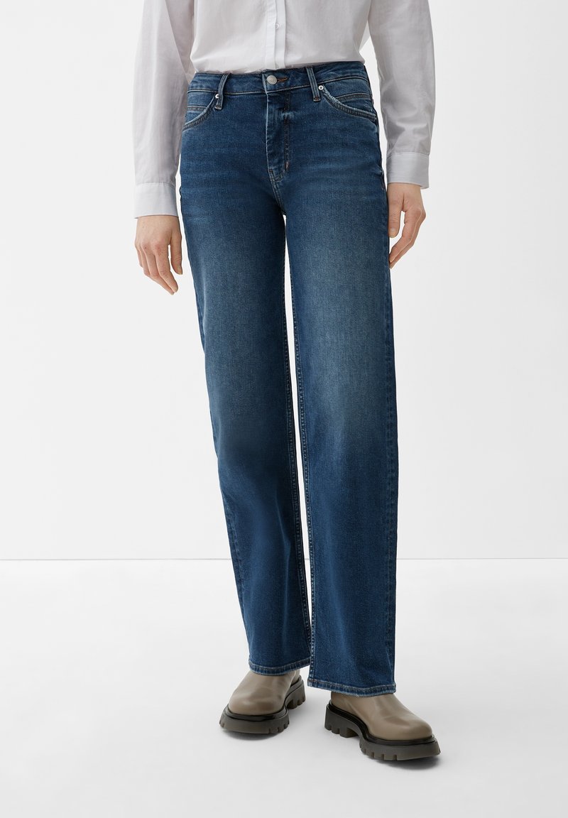S.Oliver Jeans Donna Karolin Straight Leg Con Paillettes - Jeans Eleganti Con Dettagli Lucidi