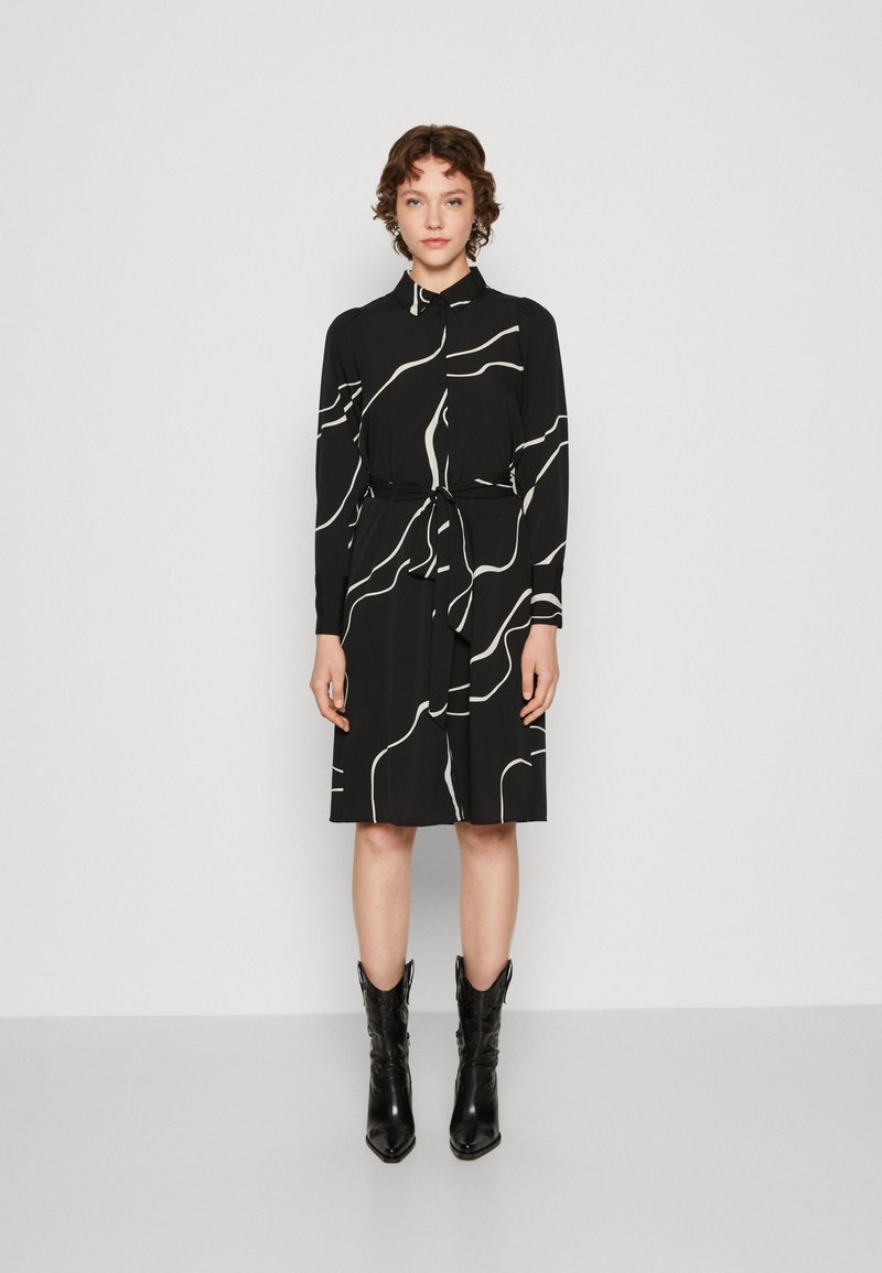 Vero Moda VMLYDIA SHIRT DRESS - Φόρεμα πουκάμισο - black