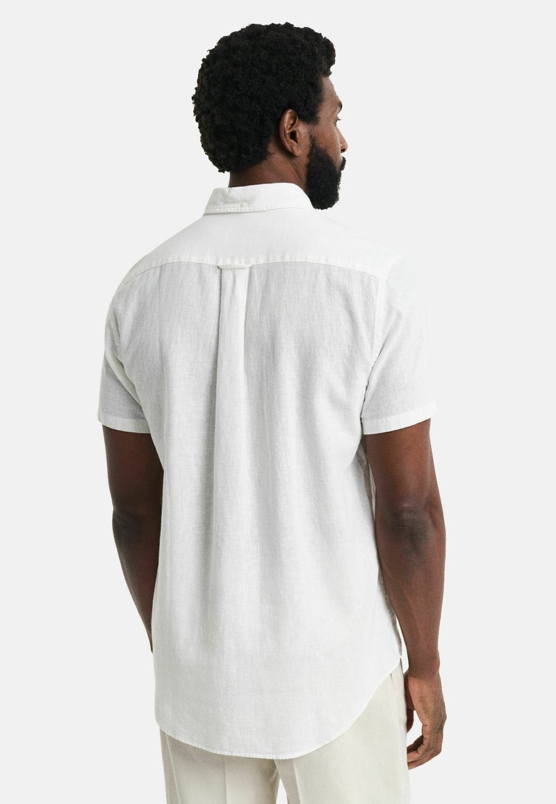 GANT REGULAR FIT SHORT SLEEVE - Košile - white