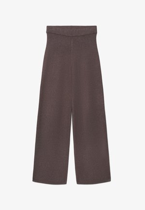 Calliope, PANTALONE GINNICO TINTA UNITA - Pantaloni - marrone scuro melange
