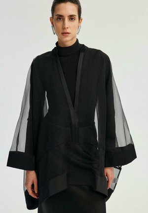 Touch Priv V-NECK ORGANZE - Pono - black