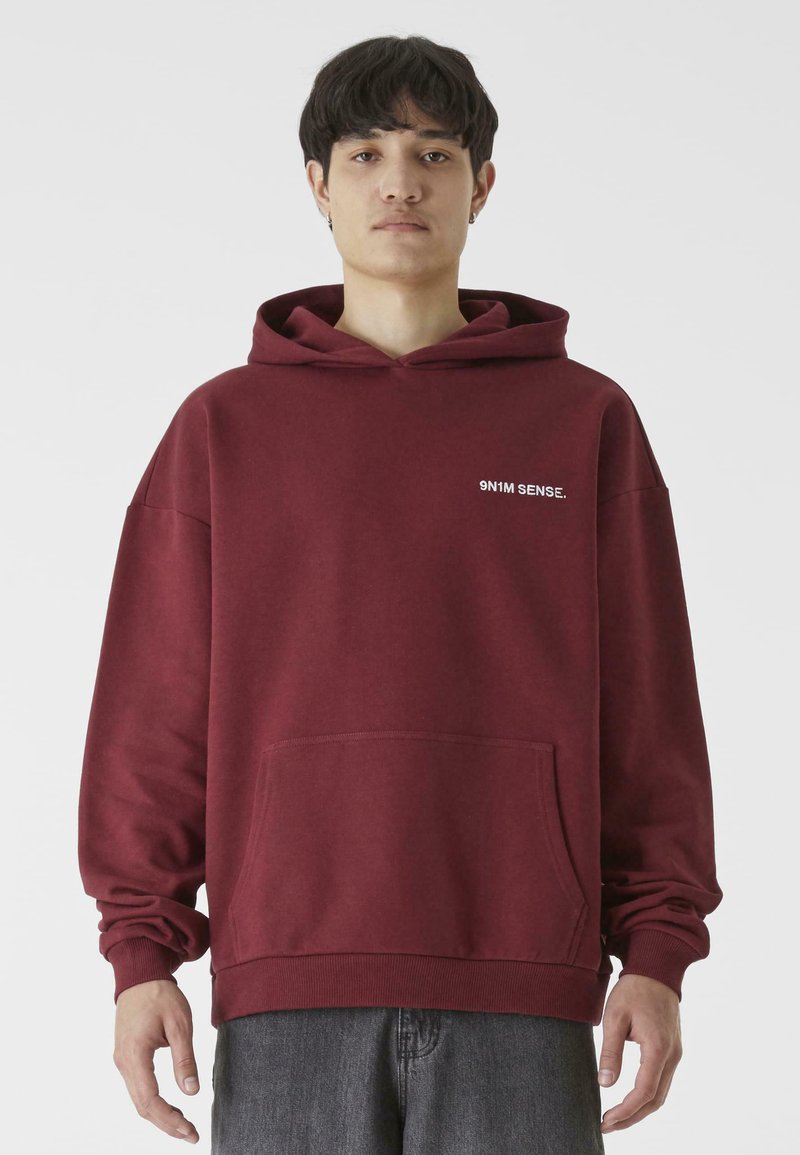 9N1M SENSE ESSENTIAL HOODIE - Kapucni - bordeaux