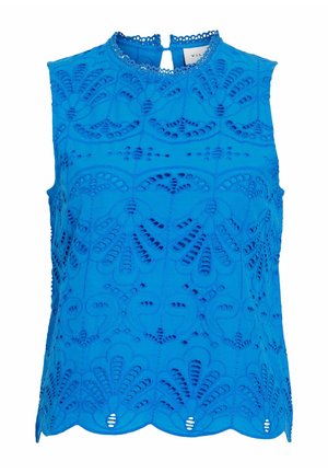 VILA, SLEEVELESS TOP VIYARA ROUND NECK - Blouse - victoria blue
