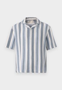 STRIPE - Shirt - tan/blue