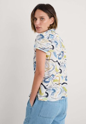 RUSHMAKER - Button-down blouse - multi porthmeor sketch chalk