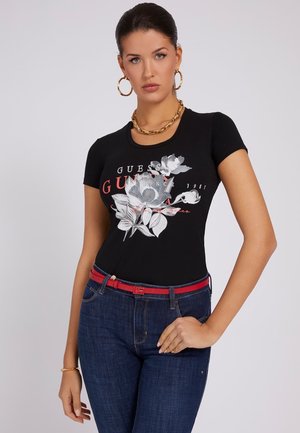 MIT FRONTPRINT - Print T-shirt - schwarz