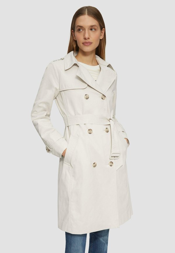 Trenchcoat - wollweiß