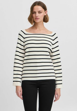 IHBOSTON - Neule - birch black stripe