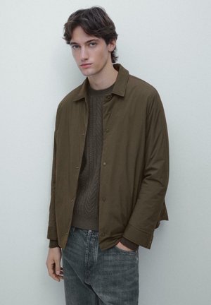 Massimo Dutti LIGHTWEIGHT WATER-REPELLENT - Light jacket - khaki