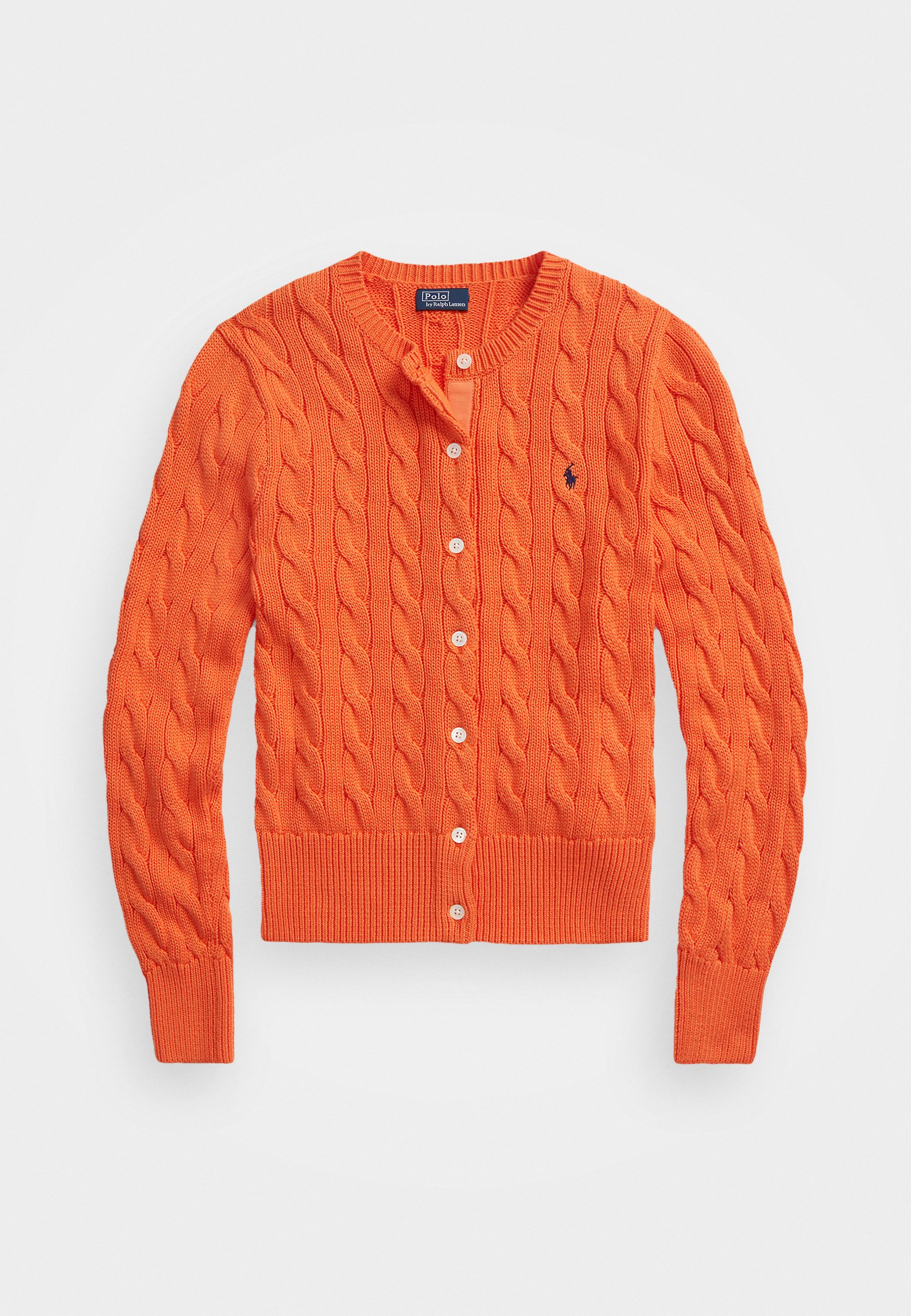 Polo Ralph Lauren CABLE KNIT COTTON CREWNECK CARDIGAN