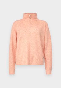 VMPLAZA ZIPPER BLOUS - Pulover - misty rose detailw melange