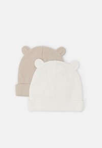 Lindex EARS UNISEX 2 PACK - Muts - light dusty white