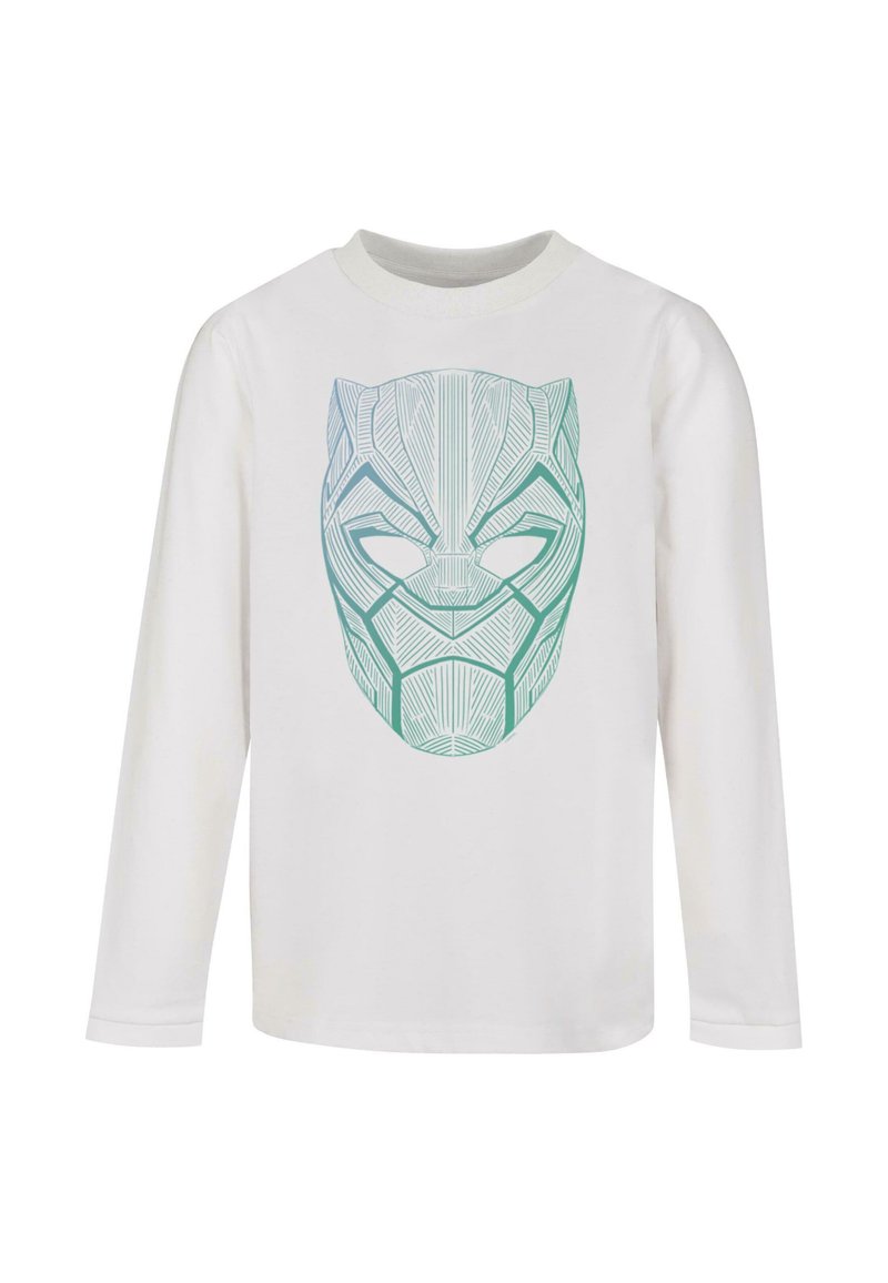 ABSOLUTE CULT BLACK PANTHER TRIBAL MASK - Maglietta a manica lunga - white