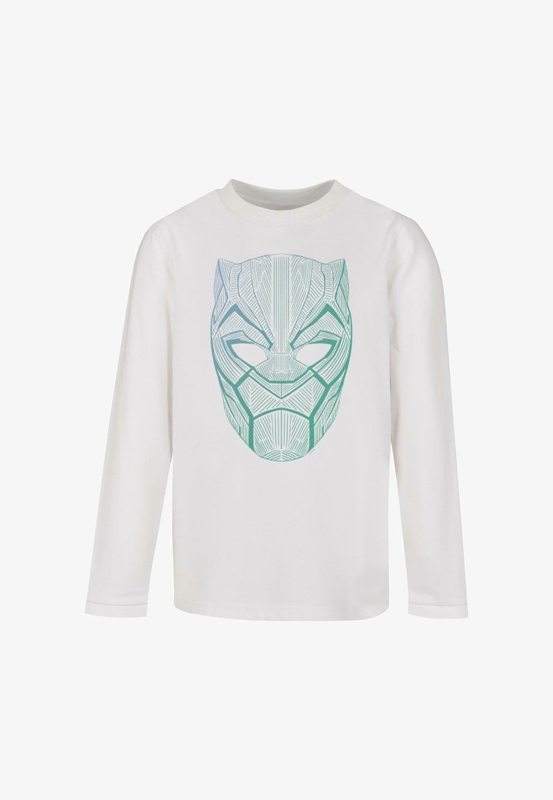 ABSOLUTE CULT BLACK PANTHER TRIBAL MASK - Maglietta a manica lunga - white