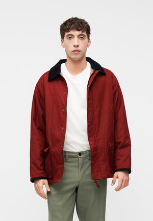 THE WAXED RAIN JACKET UNISEX - Letná bunda - wine