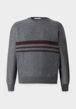 CRAIG GREEN, FELT STRIPE JUMPER - Pullover - grey/brown