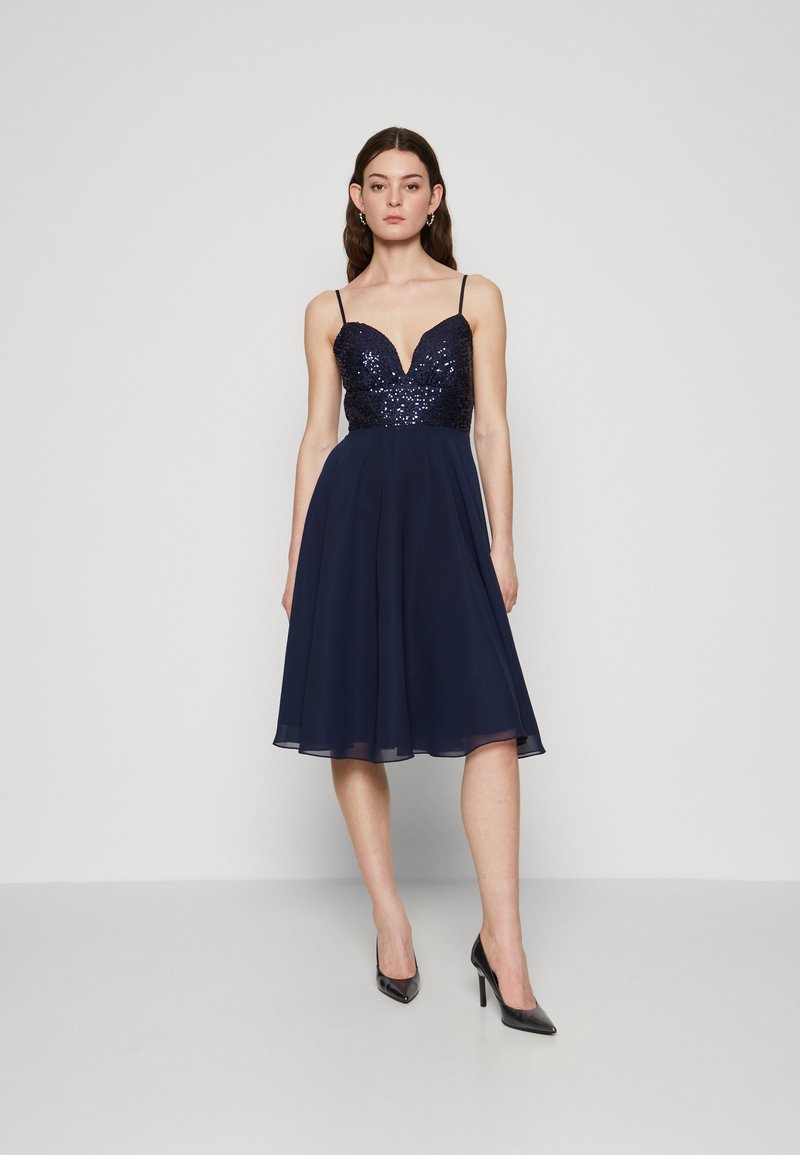 Swing - SEQUIN TOP DRESS - Cocktailkleid/festliches Kleid - navy, Vergrößern