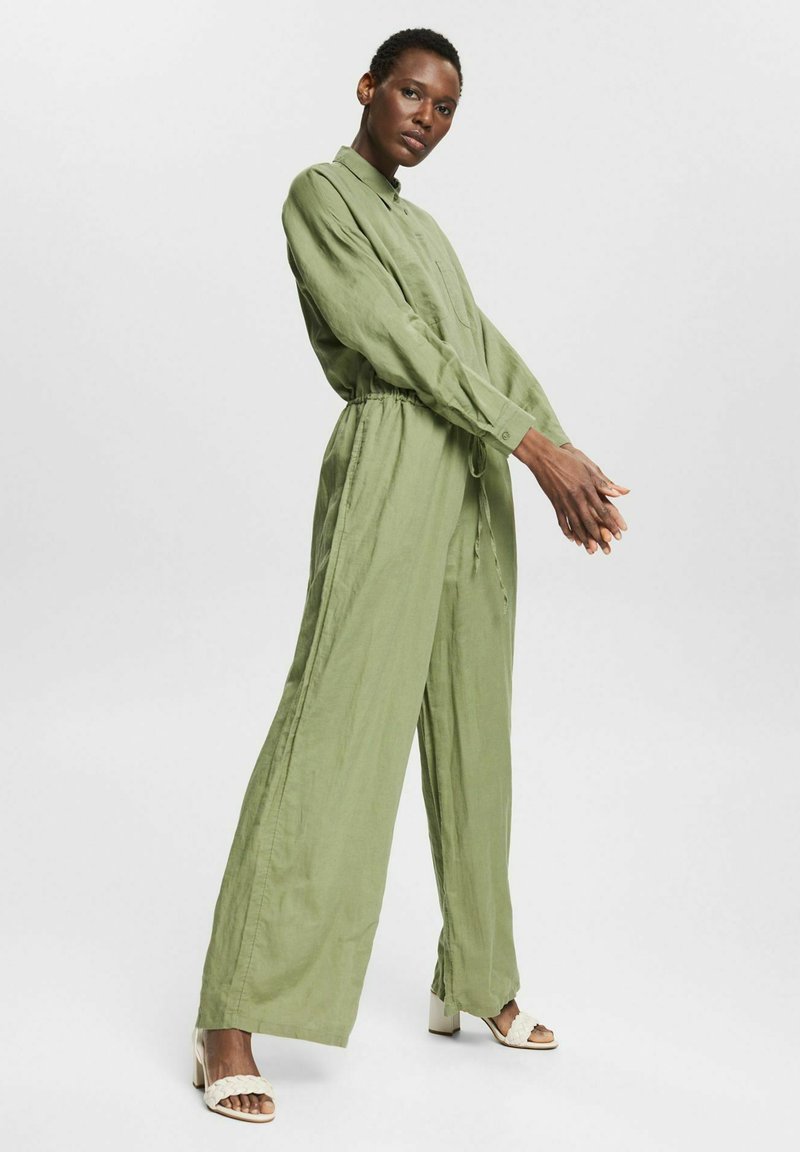 Esprit Jumpsuit light khaki/mottled light green Zalando.ie