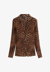 Unselected, brown leopard print