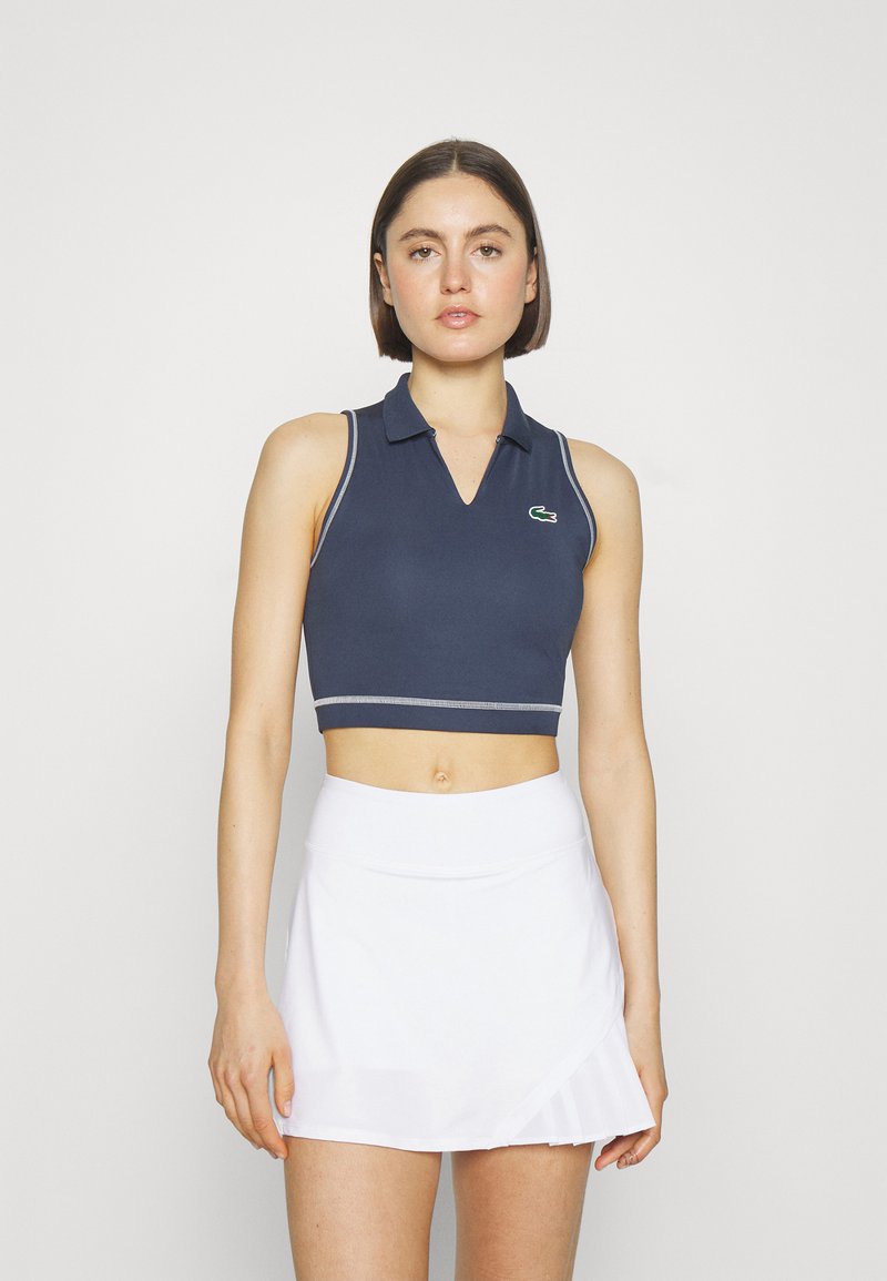 Lacoste Sport CROP ACTIVE Top blue night/donkerblauw Zalando.nl