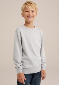 WE Fashion Stickad tröja - grey