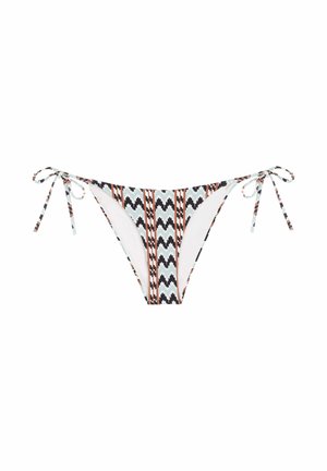 Robin Collection, VALLDEMOSA CLASSIC BOW BIKINI BOTTOM - Braguita de bikini - brown/black/white