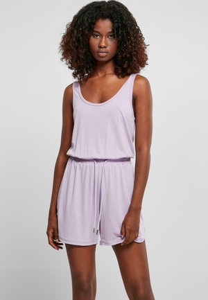 LADIES SHORT SLEEVELESS MODAL JUMPSUIT - Jumpsuit - lilac