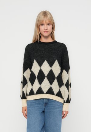 ONLNOEME LIFE O NECK - Pullover - black