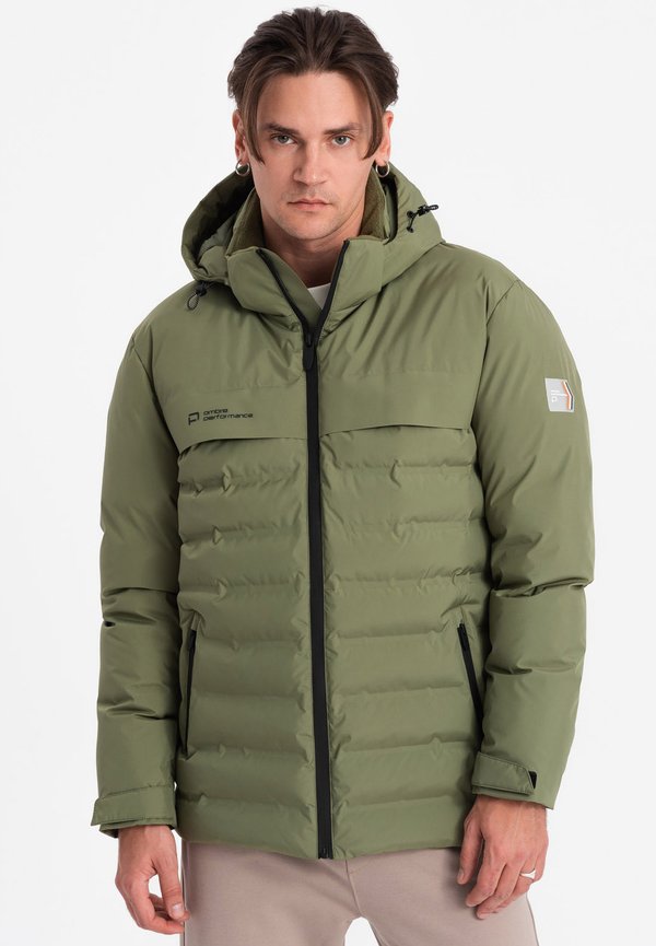 WITH DETACHABLE HOOD JAHP - Winterjacke - olive