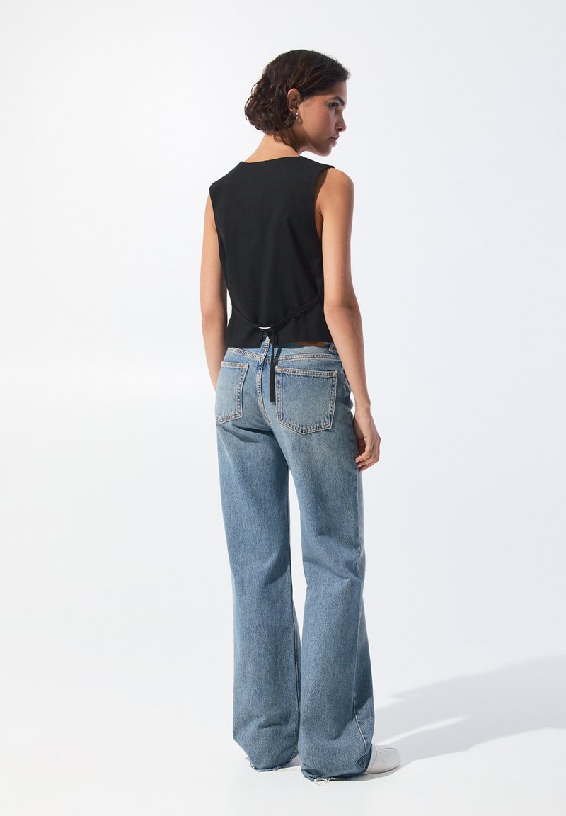 PULL&BEAR Veste sans manches black/noir