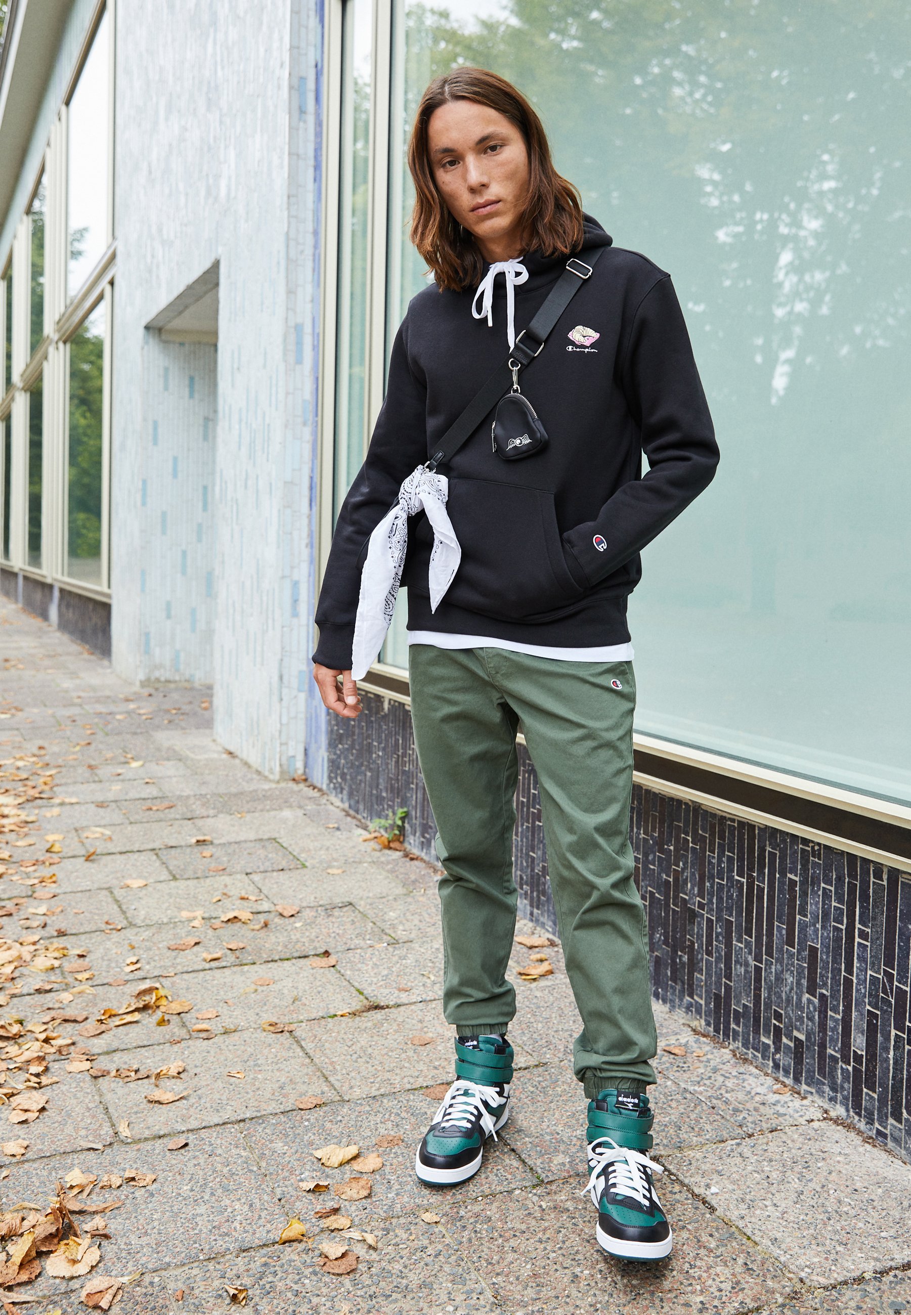diadora green trainers