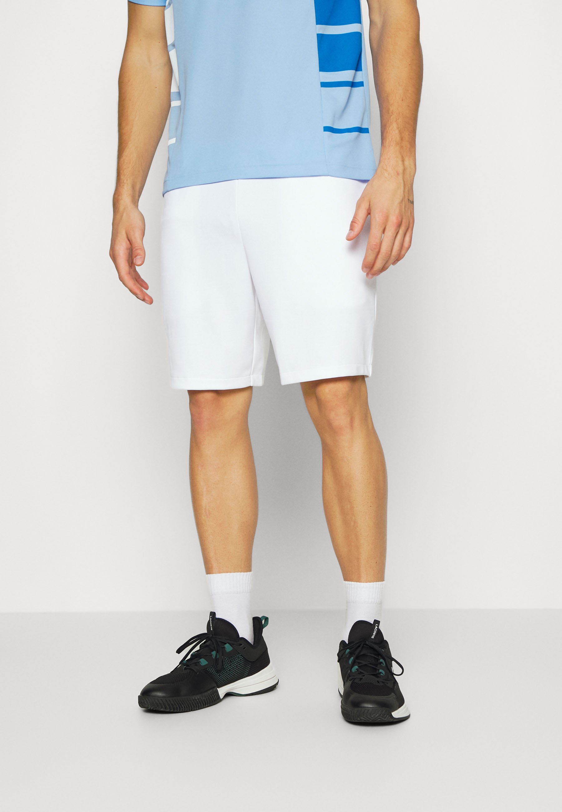 Lacoste Sport TENNIS SHORT - Pantaloncini sportivi - white/navy blue/bianco  - Zalando.it